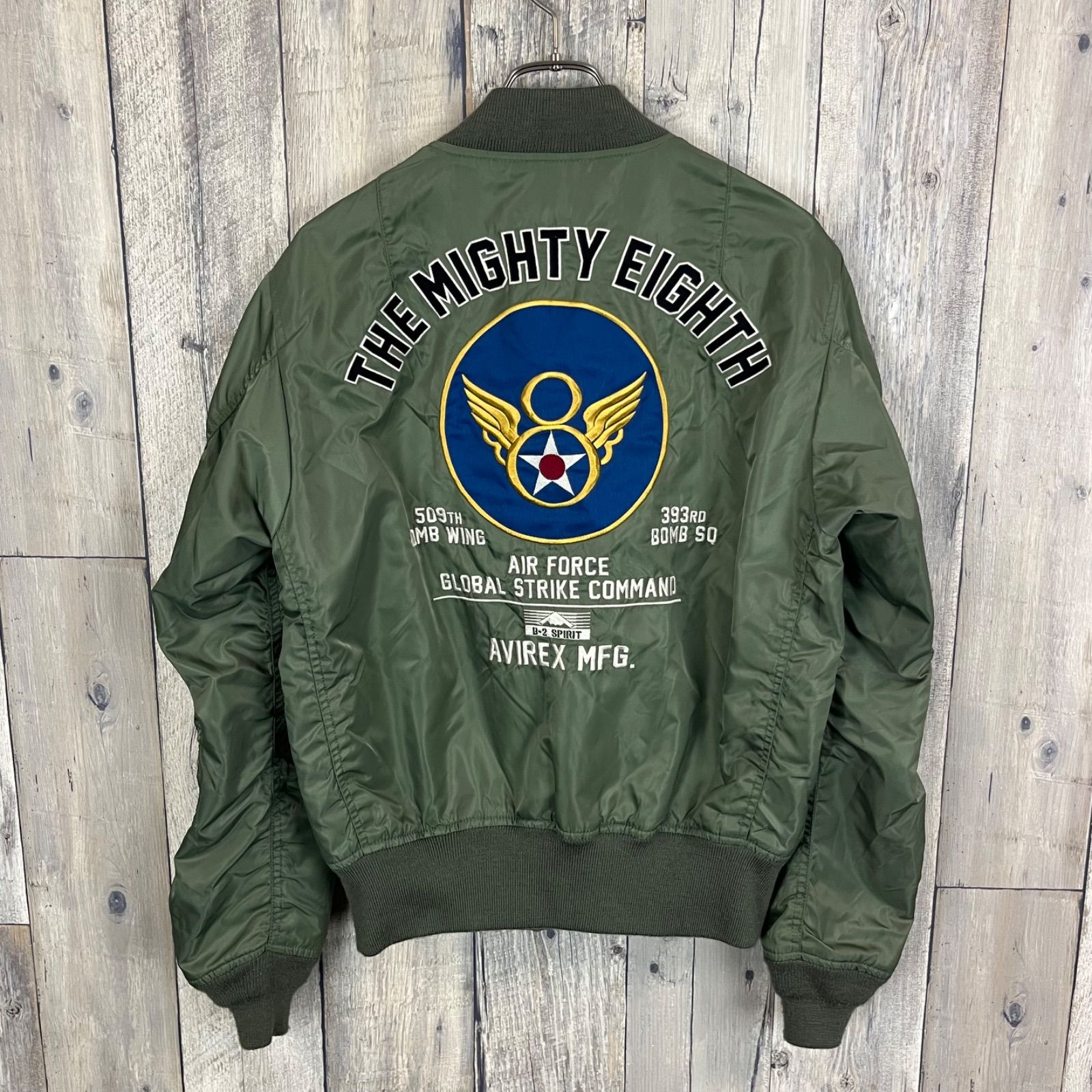 美品 AVIREX B-2 SPIRIT MA-1 フライトジャケット ワッペン AVIREX LIGHT MA-1 B-2 SPIRIT アヴィレックス U.S. AIR FORCE HEAVY