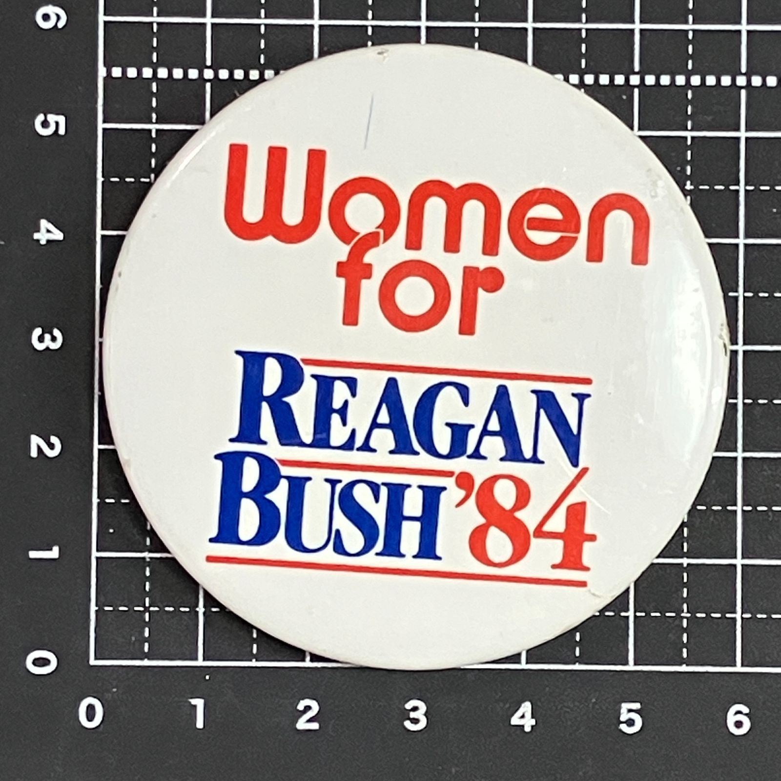 缶バッジ アメリカ 輸入 ビンテージ 『 ウーマンフォー レーガン