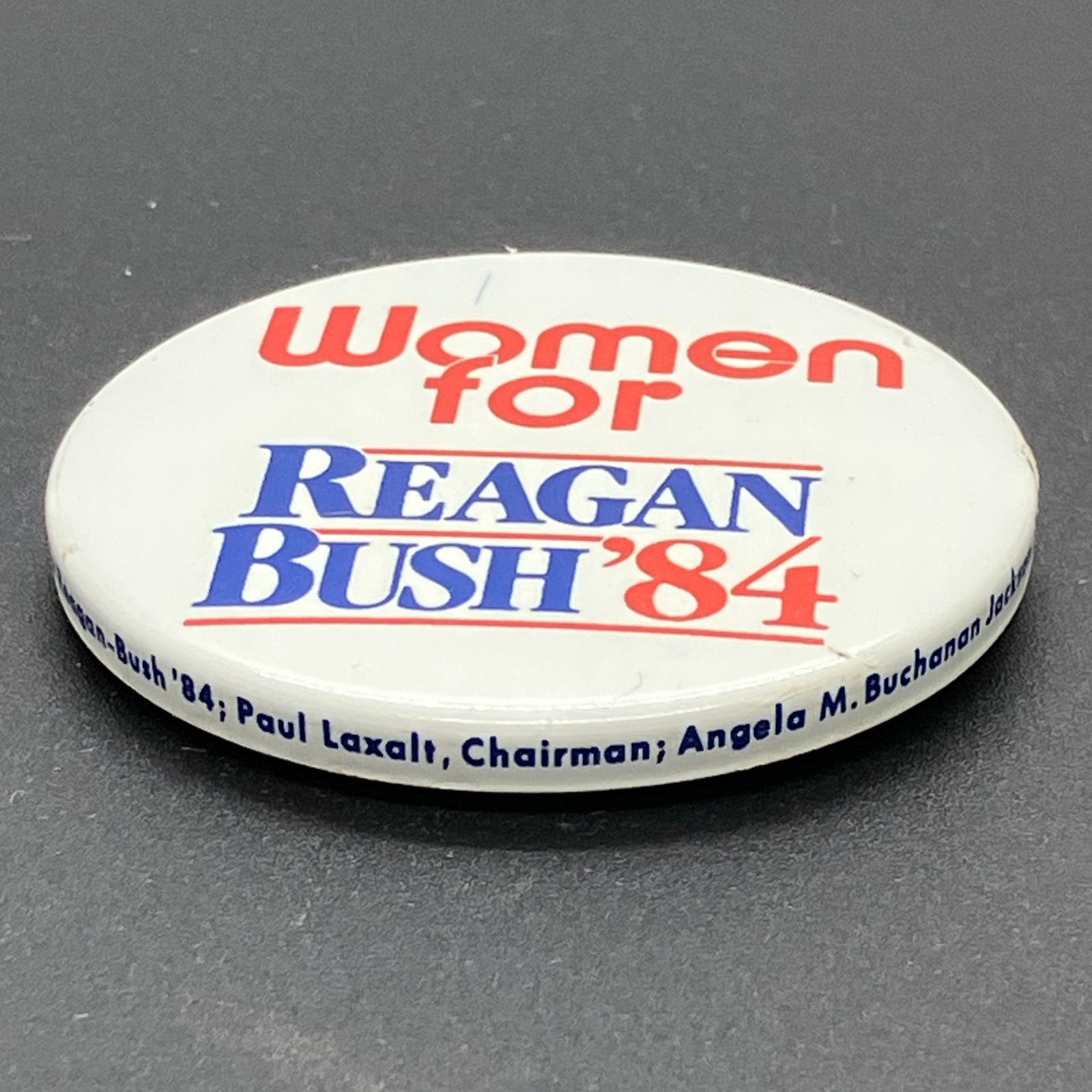 缶バッジ アメリカ 輸入 ビンテージ 『 ウーマンフォー レーガン