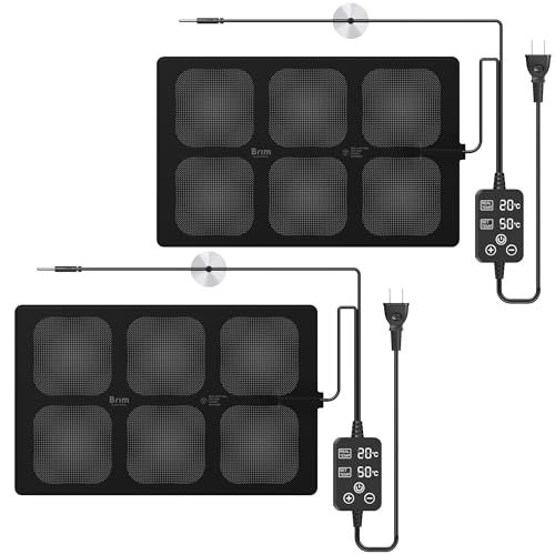 迅速に発送 BRIM ブリム ヒートマット 60 W 室内園芸用 温度調整 ヒーターマット デジタル表示 IP 67 防水 育苗器 長方形 33 X 53 cm センサー外付けタイプ ddb 61 ce 6