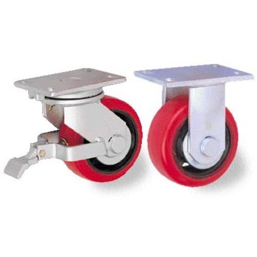 TRUSCO トラスコ 重高荷重用キャスター 自在SP付 150 mm 耐湿ウレタン車輪650 KGF HR TG WB