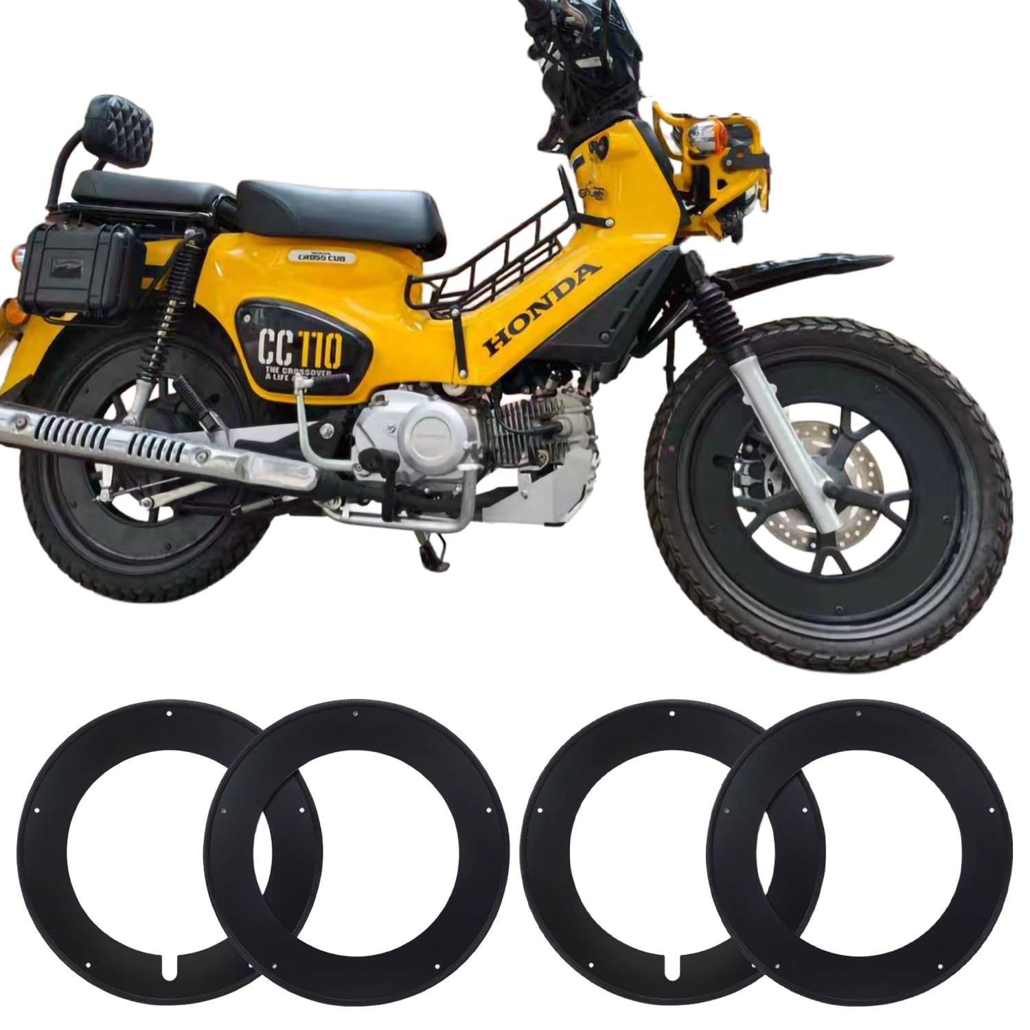 Kagura motors】CC110 クロスカブ50/110 ホイールカバー 17インチ ABS