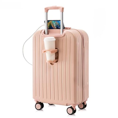 楽ｼﾞｬｰ RAKU JOURNEY スーツケース キャリケース 機内持ち込み かわいい レディース キャリーバッグ USBポート付き ファスナー式 ダイヤルロッグ 小型 超軽量 静音 ダブルキャスター カップホルダー付き 隠 a 71 e 1 f 54