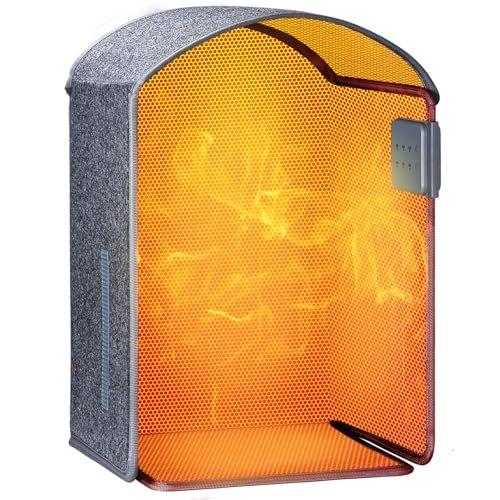 HAGOOGI パネルヒーター デスク下 足元ヒーター デスクヒーター 一人用 こたつ 3段階温度調節 70℃|60℃|50℃ 2|4|6時間タイマー 過熱保護 転倒オフ フットウォーマー 足元 省エネ 折り畳み式 オフィス 冷 578358 c 2