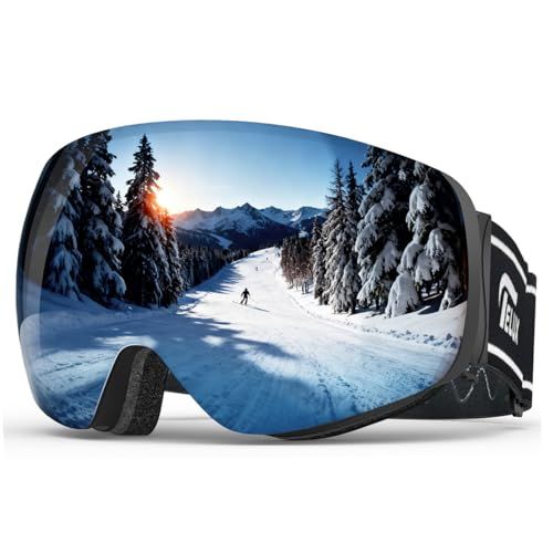 Geekin] スキーゴーグル スノボ ゴーグル 【マグネット式 ＆ 71通気口