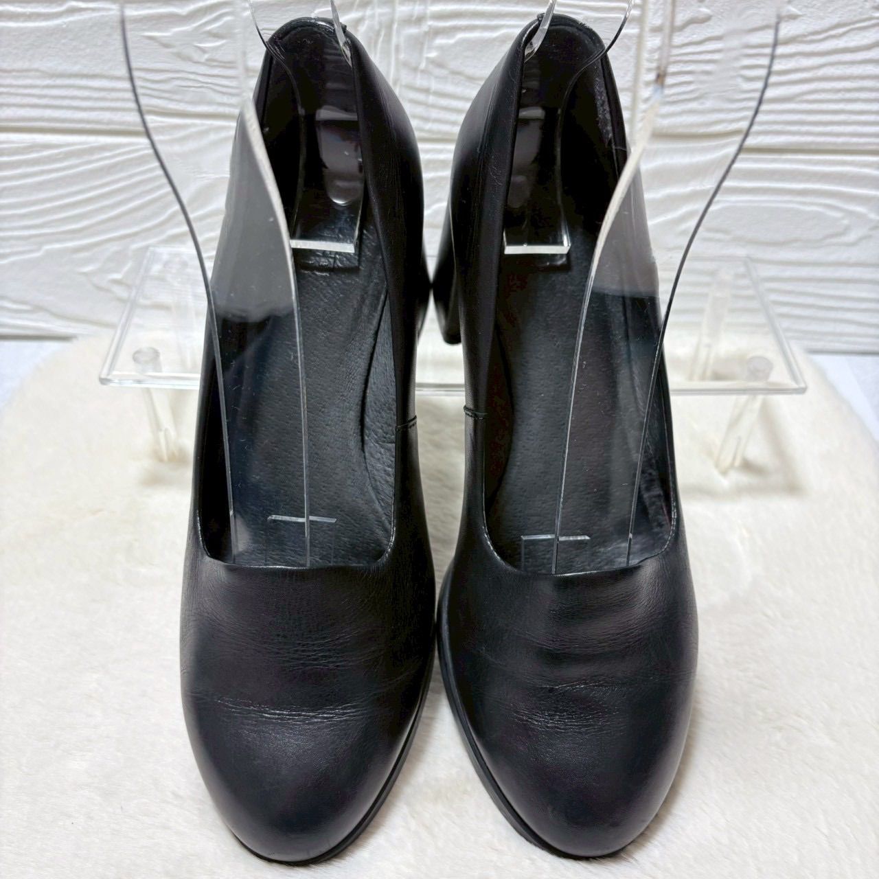 CAMPER カンペール KARA カラ チャンキーヒール レザーパンプス 7cm