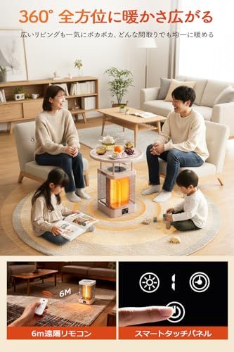  迅速に発送 カーボンヒーター 冬モデル 360°全方位速暖 3 in 1デザイン 電気ストーブ 座卓一体型ヒーター 足元 暖房器具 三段階運転 1000 W 暖房|煮る|保温 多用途 静音 節電 9時間切タイマー 転倒自動OFF 寒 0254870 f その他 キッチン 食器