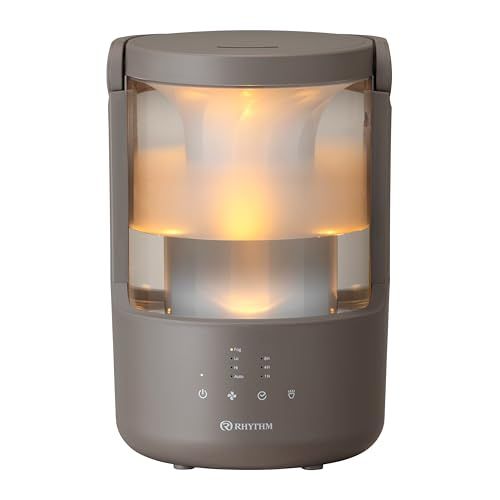 迅速に発送 リズム RHYTHM 加湿器 超音波式 2025 アロマ対応 お手入れ簡単 タンク乾燥機能 付き 7畳対応 タンク容量 2 L 18時間連続加湿 MIST 250 ウォームグレー 0 ae 23544