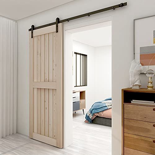 迅速に発送 CCJH 6 FT|1.83 m レトロスチール引き戸 レール吊り引き戸レール金具吊り扉引戸diy建具シングル木製バーンドア用 4 e 665171