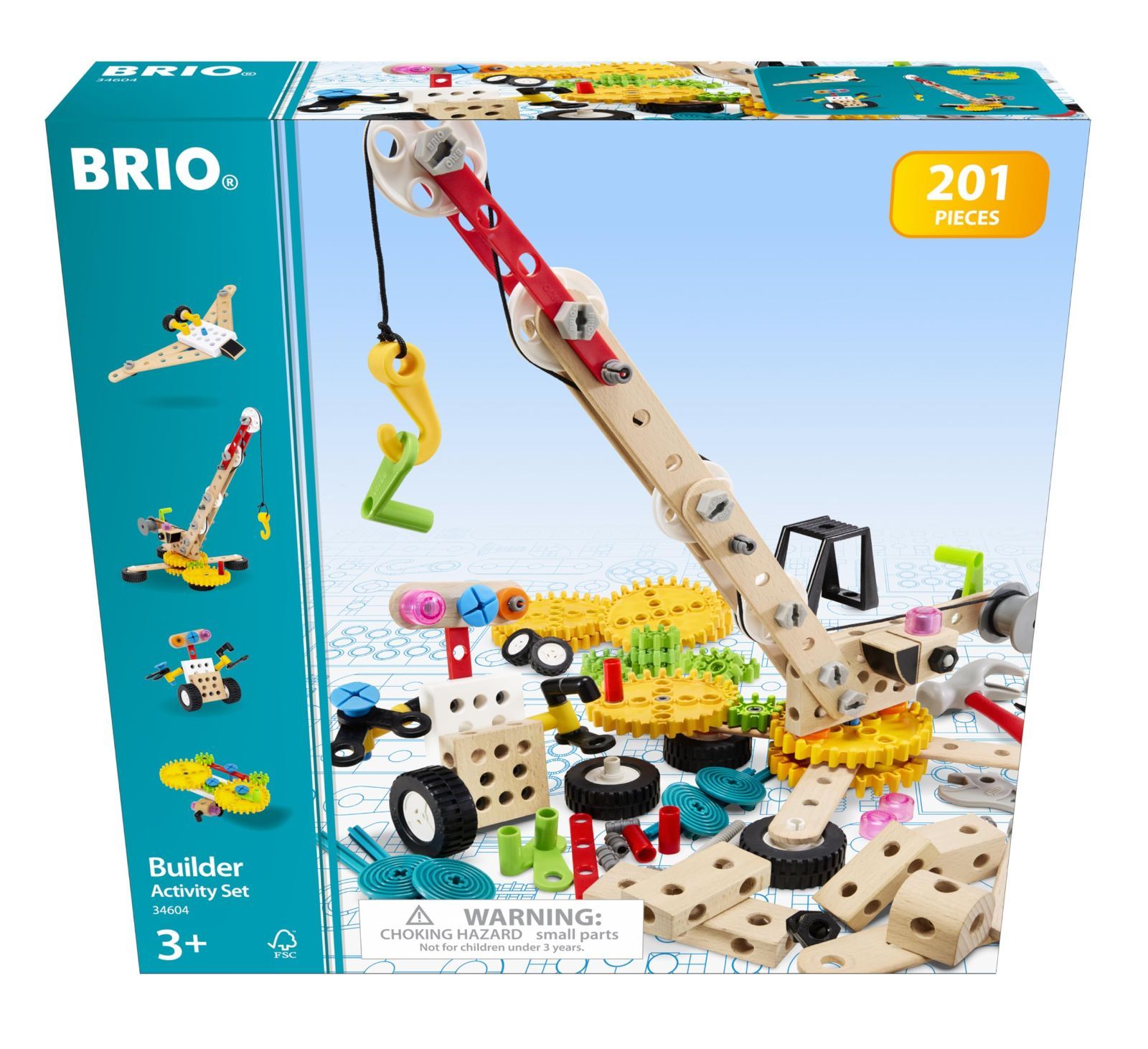 BRIO ブリオ ビルダー アクティビティセットⅡ 34604 対象年齢 3歳 全201ピース おもちゃ 玩具 木製おもちゃ ブロック 大工遊び ごっこ遊び プレゼント