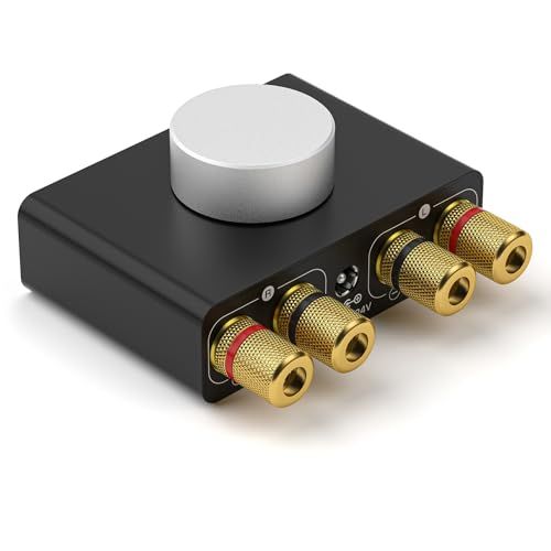 Nobsound TONE HiFi Digital Amplifier TPA 3116搭載 50 W×2 Bluetooth 5.0 エンコーダーノブ付き コンパクト設計 ホームシアター|デスクTOP用 19 V電源アダプター付属 428 d 185 b