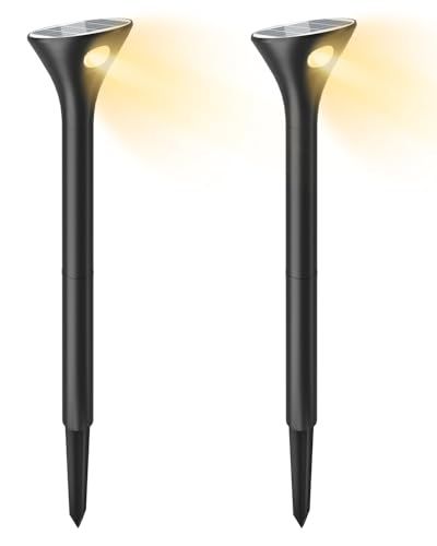 ソーラー ガーデンライト 屋外 防水 セット 明暗センサー 自動点灯|消灯 ソーラー庭園灯 2つ点灯モード 超明るい 最大120時間点灯 埋め込み式ソーラーライト 組み立てて簡単 IP 65防水 UV耐性＆防食耐性 人感セ d 8020263