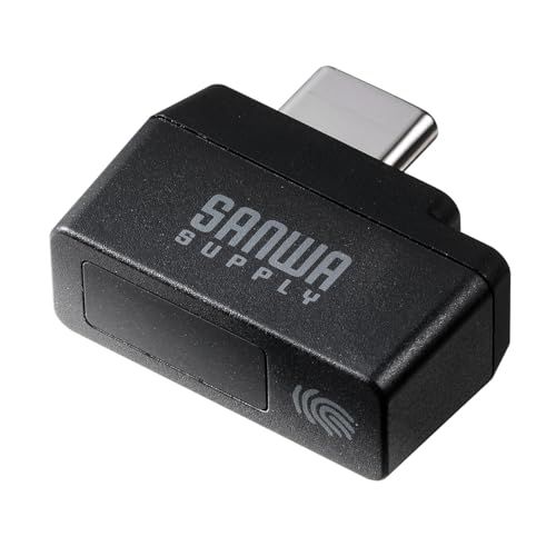 迅速に発送 サンワダイレクト USB C 指紋認証リーダー Windows Hello 機能対応 11 10対応 指紋最大10件登録 指紋認証 400 FPRD 2 b 07 1317