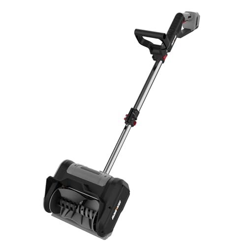 迅速に発送 NANWEI 電動除雪機 電動除雪スコップ 除雪幅280 mm コードレス除雪機 バッテリー対応 充電式スノーショベル ブラシレスモーター 手持ち式 操作簡単 伸縮 除雪器具 4 0 Ah電池２つ付き c 006 41 b