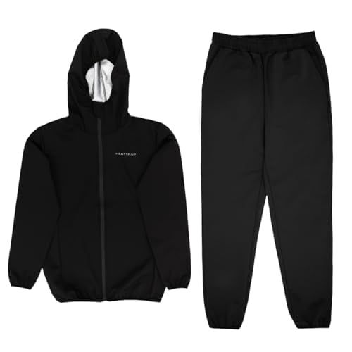 迅速に発送 サウナスーツ 高機能 メンズ レディース 上下セット 洗濯可 ヒートラップ e 472828 a