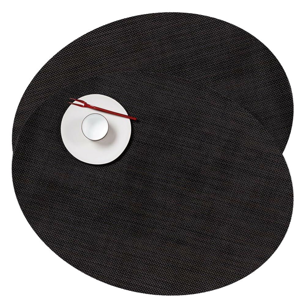 チルウィッチ ランチョンマット ミニバスケットウィーブ Mini Basketweave 楕円 オーバル セット エスプレッソ