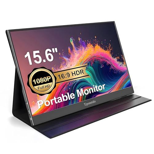 15 6インチ ポータブルモニター ラップトップモニター トラベルゲームモニター HDR FHD プラグアンドプレイデュアルスピーカー PC タブレット Mac Switch Xbox PS 3 4 5 用の外部スクリーン b c 0 a 275