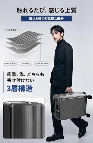 前開きキャリーケース