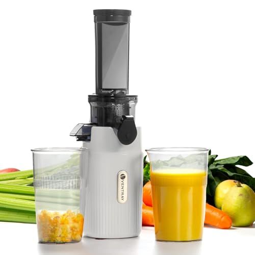 Ventray Ginnie スロージューサー 低速回転 高搾汁率 搾りカス自動分離 洗いやすい コンパクト小型 酸化しにくい ビタミン - 酵素保持 フルーツ野菜対応 日本語説明書 レシピ 持ち運びが簡単 一人暮らし クリス b 9121 e 41