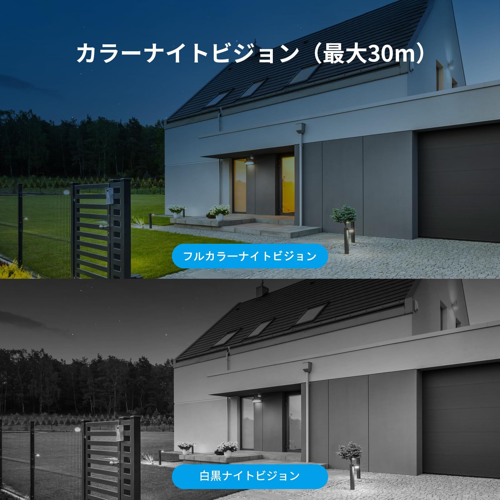 屋外 24時間録画