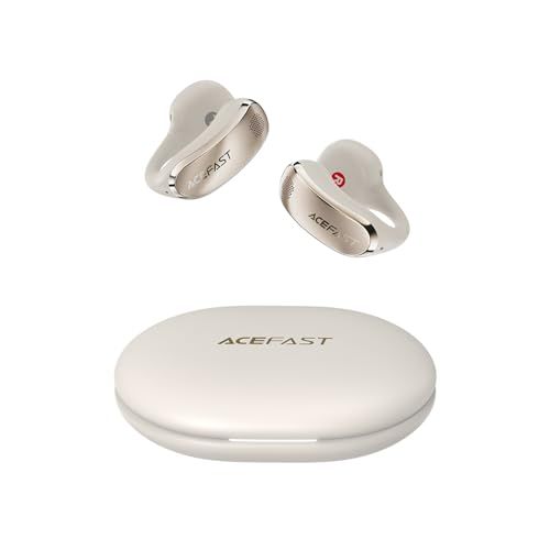 ACEFAST ワイヤレスイヤホン イヤーカフ Bluetooth 6 0 マイク付きイヤホン AI 通話 ノイズキャンセリング 軽量 耳を塞がない タイプC 急速充電 アプリ 操作簡単 左右分離型 骨伝導 より快適 開放型 イヤ 19 e 21 c 67