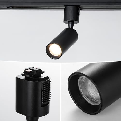  ライティングレール用スポットライト 一体型 LED内蔵式 ledスポットライト 間接照明 40 W形相当 消費電力4.6 W 450 lm 電球色 3000 K ダクトレール用照明器具 レールライト COB 高演色Ra 92 角度調節 取 a 295451 d その他 キッチン 食器