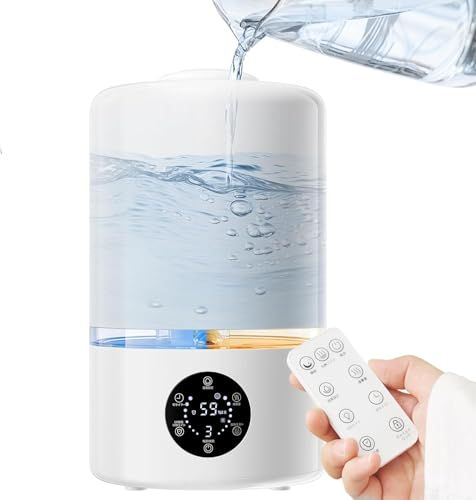 加湿器 大容量 4.5 L 加熱＆超音波ハイブリッド式 5重除菌浄化 知能恒湿 Poco ce 卓上加湿器 アロマ対応 UV除菌 上部給水 静音 最大加湿量350 ml|h タイマー機能 ミスト量3段階調節 空気浄化 乾燥 53 adbaac