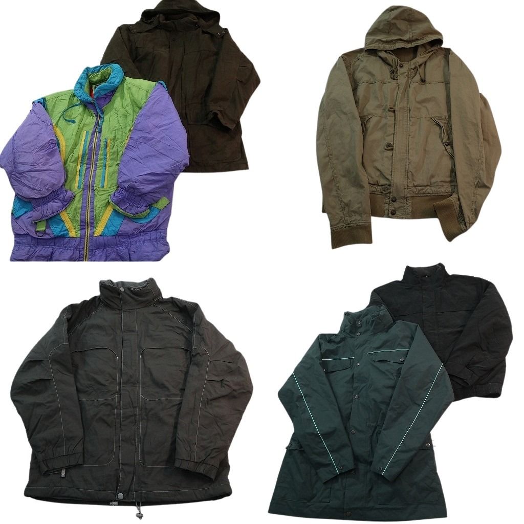 古着卸 まとめ売り ジャケット MIX 6枚セット (メンズ L ) マルチ