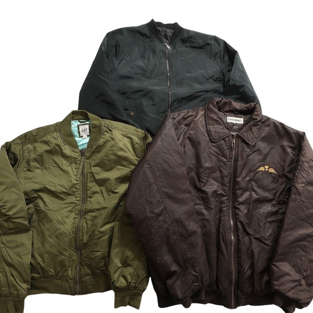 古着卸 まとめ売り MA-1型 ジャケット 3枚セット (メンズ XL ) GAP