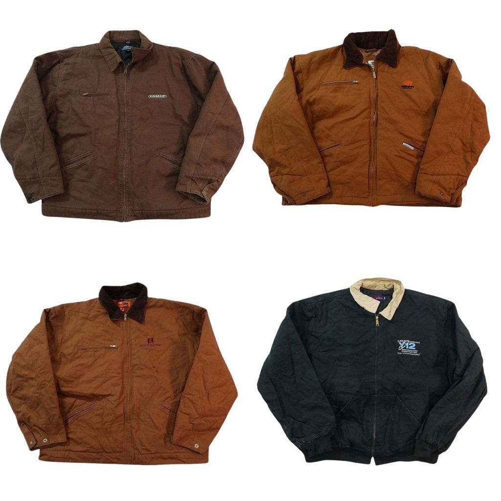 古着卸 まとめ売り デトロイト型 ダック地 ジャケット 4枚セット