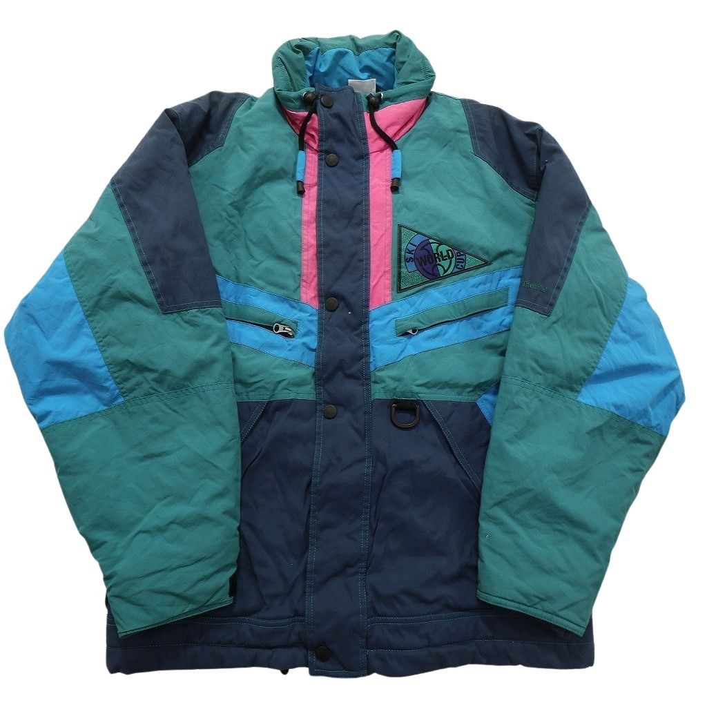 希少レトロ古着！マルチカラード派手柄スキージャケットセットアップ