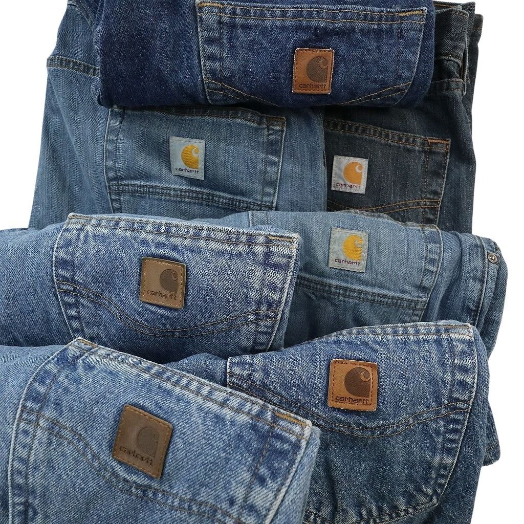 古着卸 まとめ売り カーハート Carhartt デニム パンツ 7枚セット