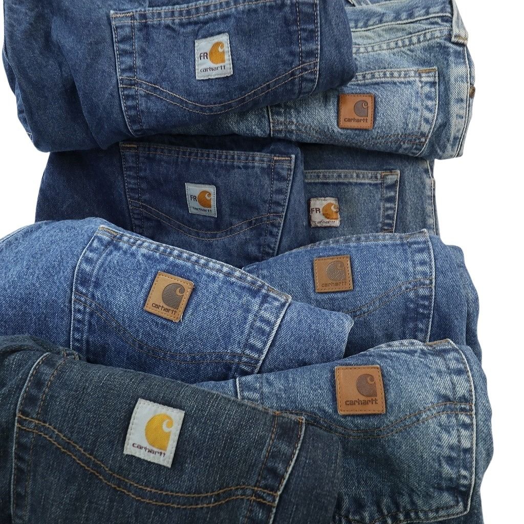 古着卸 まとめ売り カーハート Carhartt デニム パンツ 8枚セット