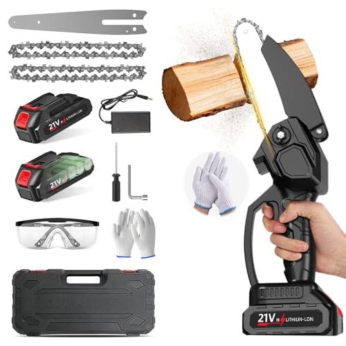 迅速に発送 チェーンソー 充電式 造園会社監修?高効率ブラシレスモーター?2026新登場 4 5 Ahバッテリー 省エネ 電動式 1 KG軽量 550 W大出力 強力 ミニ 小型 ハンド式 安全ロック コードレス 切断径15 b 32 f 3 30