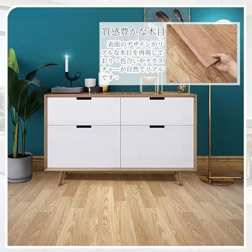 迅速に発送 フロアマット 木目 イエロー 防水 江?間6畳 厚め2.4 mm-フローリングカーペット 置くだけ 防火 床保護 床暖房対応 室内 自由にカットできる 幅1 m×長さ10 m 0 d 203 31