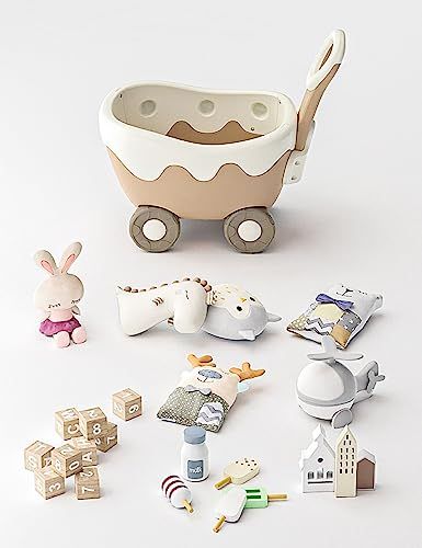 迅速に発送 クリームのワゴン おもちゃ箱 ボックス 手押し車 赤ちゃん キッズワゴン ベビーウォーカー ワゴントイ おもちゃ収納 つかまり立ち おしゃれ かわいい 05 b 4 e 261