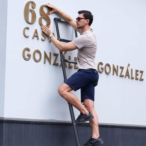 迅速に発送 RIKADE 伸縮はしご 耐荷重150 kg 軽量 持ち運びやすい 折り畳み 伸縮梯子 多機能アルミはしご 自動ロック スライド式 伸縮自在 梯子 室内室外両用 ブラック 2.6 m 4 d c 24 cd