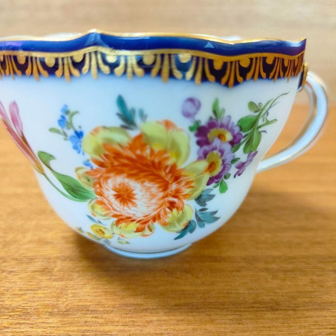 Meissen マイセン/※1級品 Aカンテ 金彩フラワーブーケ 大皿 美品 A