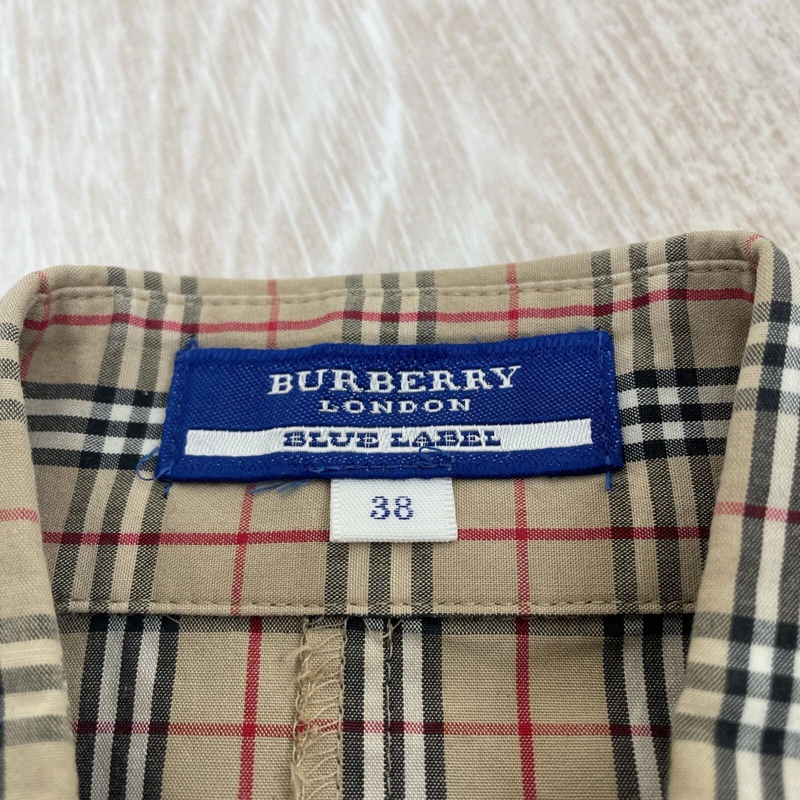 BURBERRY BLUE LABEL バーバリーブルーレーベル ノースリーブ シャツ 