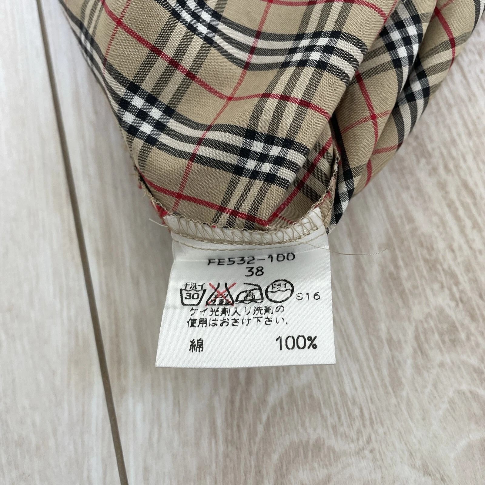 BURBERRY BLUE LABEL バーバリーブルーレーベル ノースリーブ シャツ 