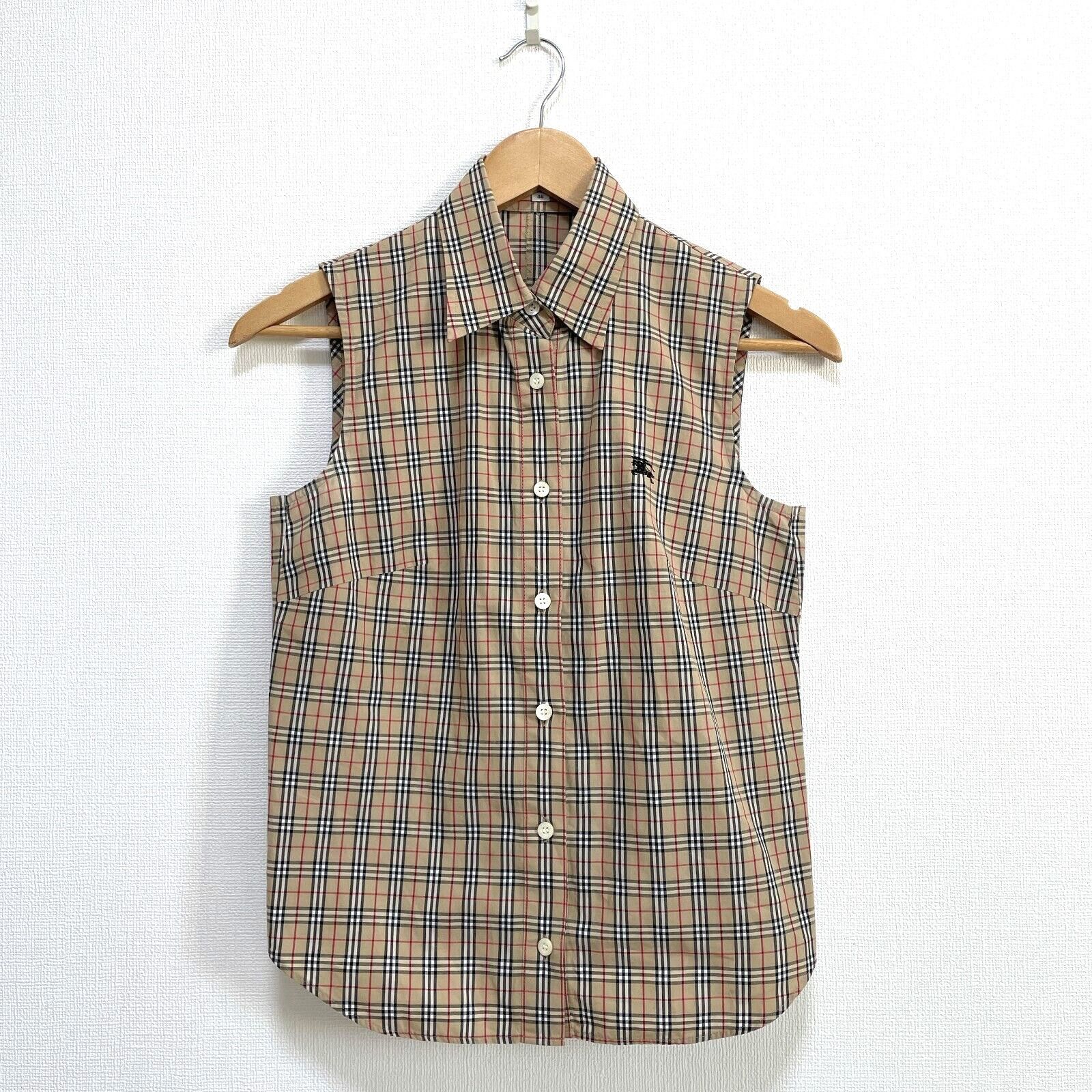 BURBERRY BLUE LABEL バーバリーブルーレーベル ノースリーブ シャツ 