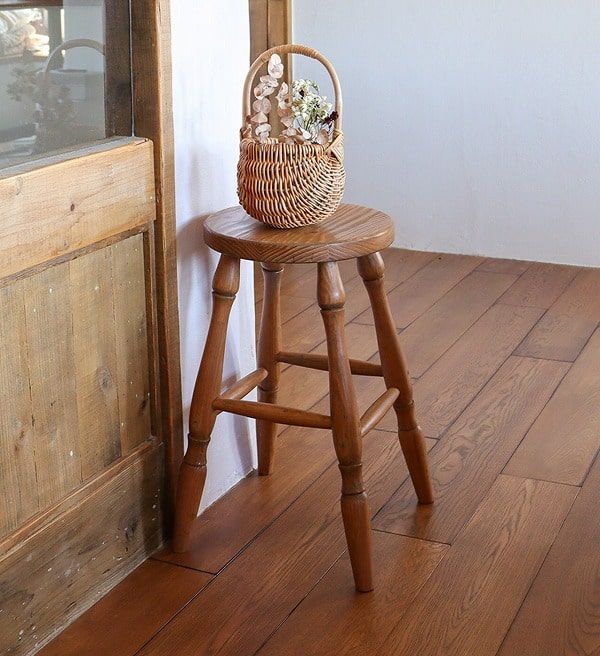 パイン ラウンドスツール ナインマーケ 木製 ベンチ スツール 椅子