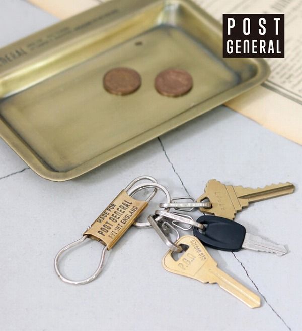 キーホルダー ブラスキーホルダー ウィズ ビンテージキー クレエ Creer