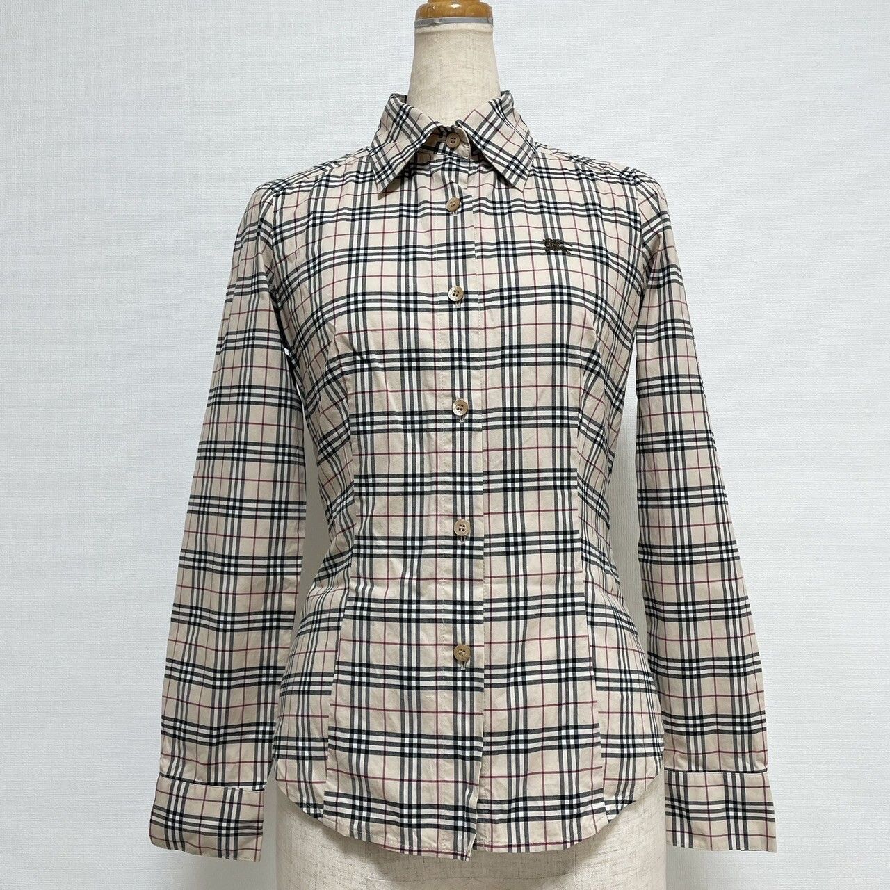 BURBERRY BLUE LABEL バーバリーブルーレーベル 長袖 シャツ ノバ 