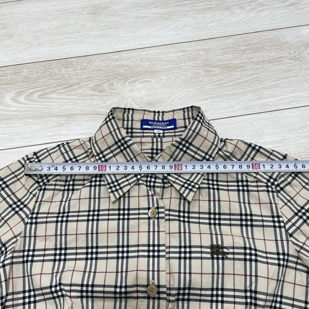 BURBERRY BLUE LABEL バーバリーブルーレーベル 長袖 シャツ ノバ 