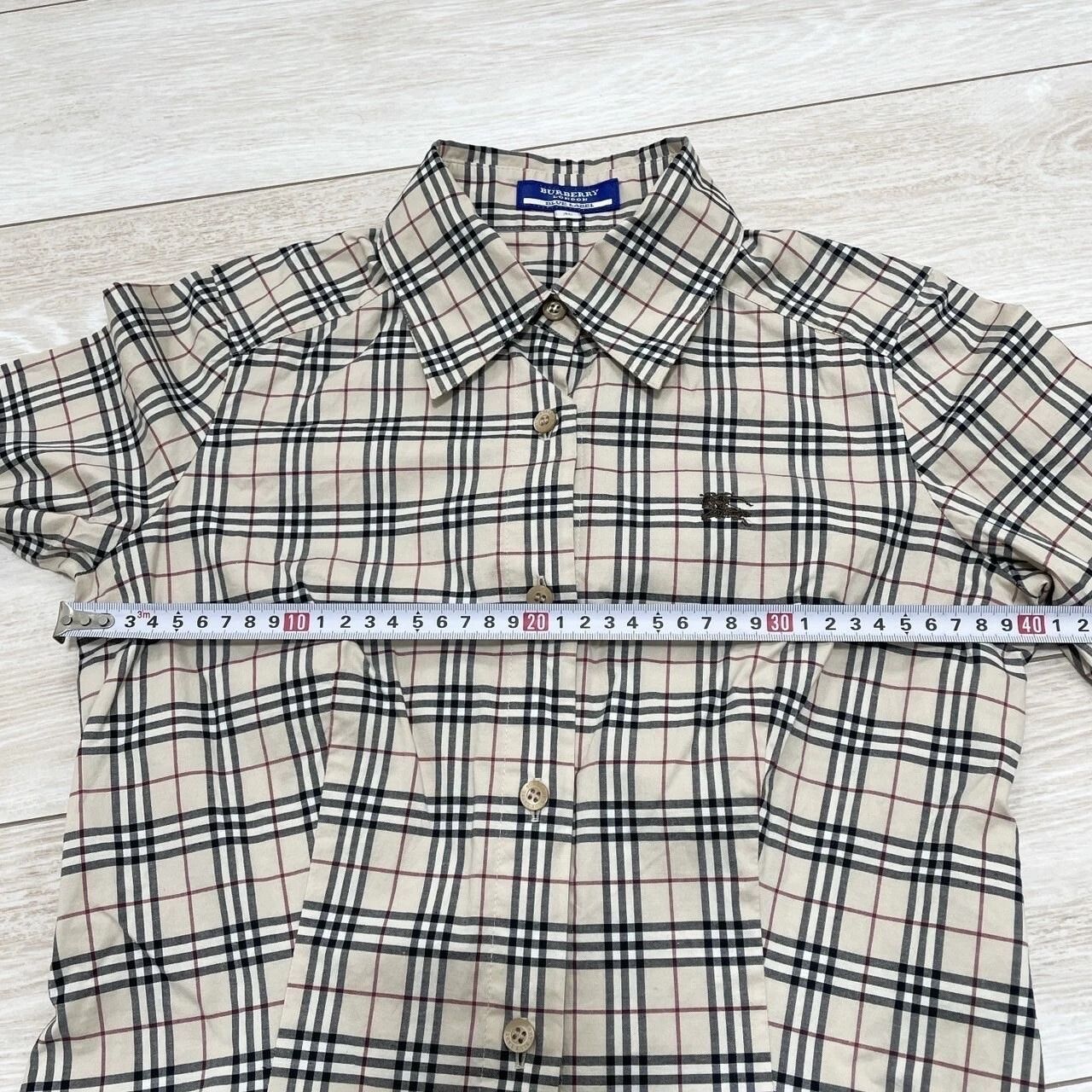 BURBERRY BLUE LABEL バーバリーブルーレーベル 長袖 シャツ ノバ 