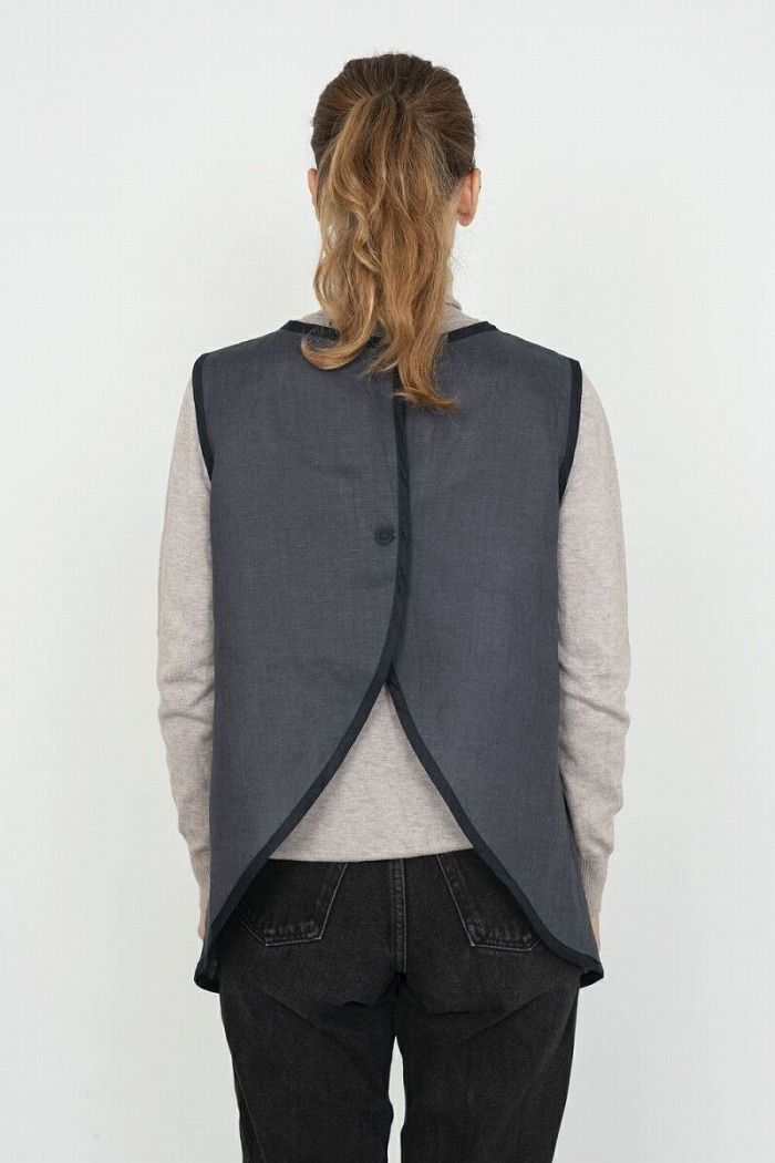  fog linen work エプロン フォグリネンワーク リネン タブリエ マカダム クレール LKA 119-983 レディース 女性用 カフェ おしゃれ かわいい シンプル 麻 その他 エプロン 三角巾