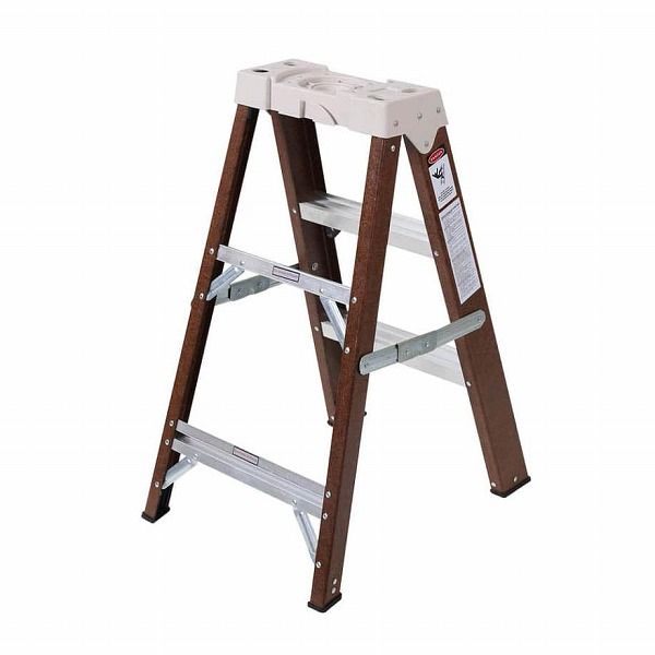 ファイバー ラダー 3ステップス ブラウン ダルトン DOULTON フォールディング3ステップスラダー FIBER LADDER 3 STEPS 脚立 Y 0604 BR