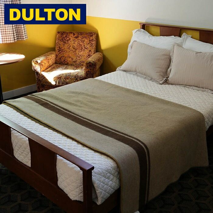 ブランケット 毛布 ウール 大判 ダルトン レイルロード ブランケット 190×190cm おしゃれ アウトドア キャンプ DULTON