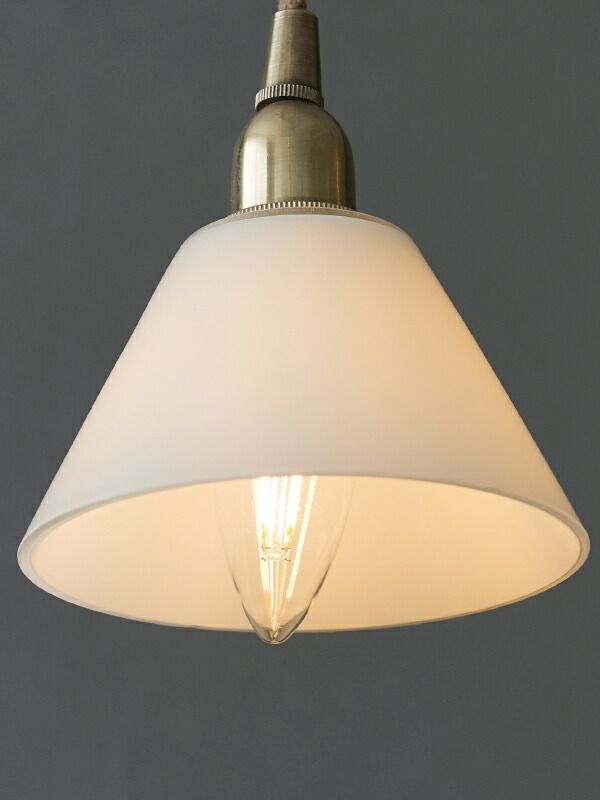 ガラスシェード ミニガラスシェード コニック ホワイト 白 タイプC